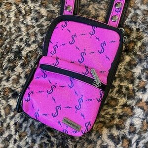 SprayGround Pink Dollar Signs Crossbody Bag